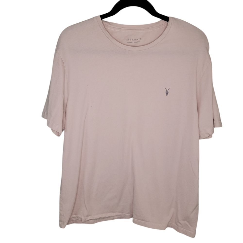 Allsaints Men's Pink Brace ss Crew Neck T-Shirt Size XXL